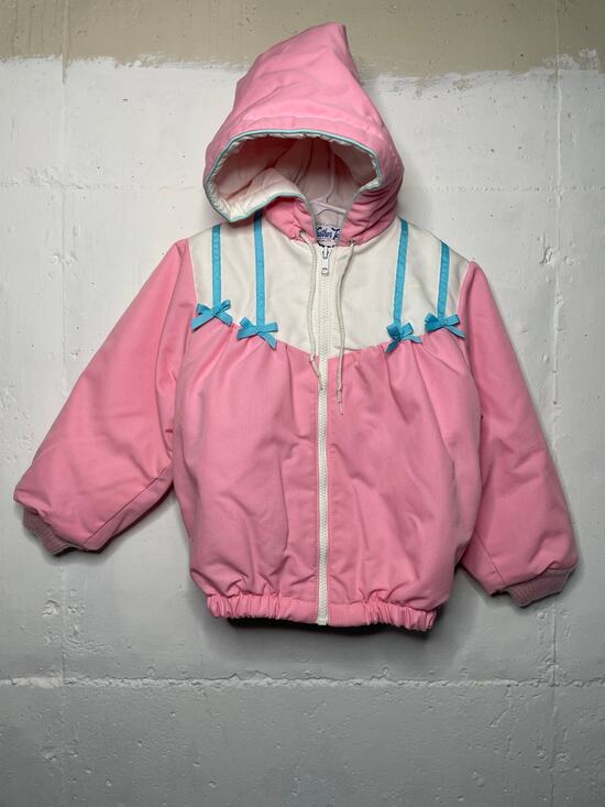 Weather Tamer Other - Vintage Weather Tamer Girls Puffy Pink Hooded Jacket Coat Size 6 Made in USA